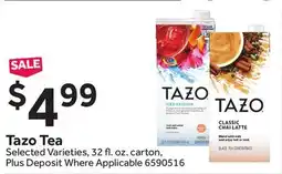 Stop&Shop Tazo Tea offer