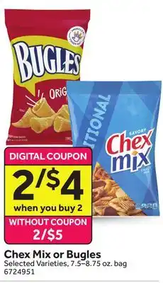 Stop&Shop Chex Mix or Bugles offer