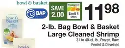 The Fresh Grocer 2-lb. Bag Large Cleaned Shrimp offer