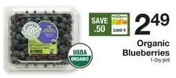 The Fresh Grocer Organic Blueberries offer