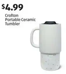Aldi Crofton Portable Ceramic Tumbler offer