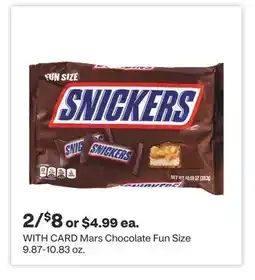 CVS Mars Chocolate Fun Size offer