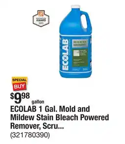 The Home Depot ECOLAB 1 Gal. Mold and Mildew Stain Bleach Powered Remover, Scrub Free Formula for Bathroom, Kitchen, Pool, Patio offer
