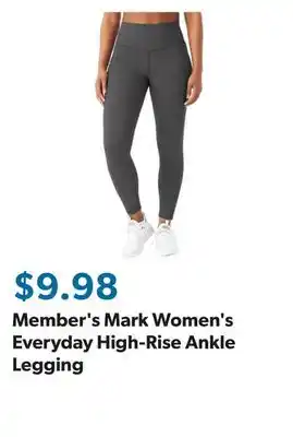 Sam's Club Member's Mark Women's Everyday High-Rise Ankle Legging offer