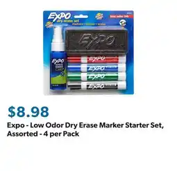 Sam's Club Expo - Low Odor Dry Erase Marker Starter Set, Assorted - 4 per Pack offer