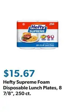 Sam's Club Hefty Supreme Foam Disposable Lunch Plates, 8 7/8, 250 ct offer