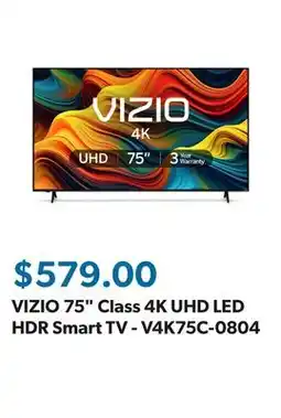 Sam's Club VIZIO 75 Class 4K UHD LED HDR Smart TV - V4K75C-0804 offer
