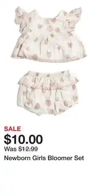 TJ Maxx Newborn Girls Bloomer Set offer