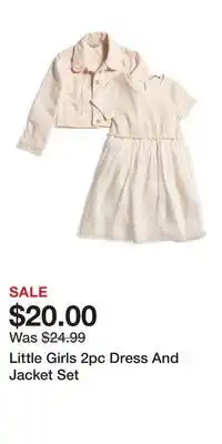 TJ Maxx Little Girls 2pc Dress And Jacket Set offer