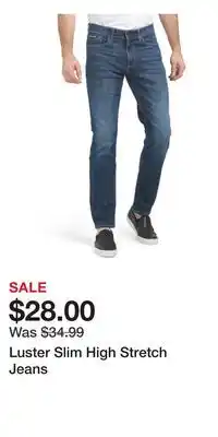 TJ Maxx Luster Slim High Stretch Jeans offer
