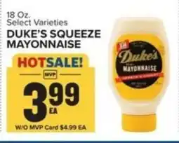 Food Lion DUKE'S SQUEEZE MAYONNAISE offer