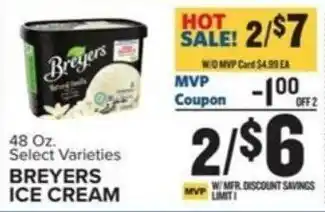 Food Lion BREYERS ICE CREAM offer