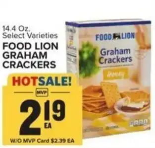 Food Lion FOOD LION GRAHAM CRACKERS offer