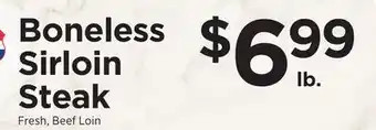 ShopRite Boneless Sirloin Steak offer