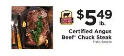 ShopRite Chuck Steak offer