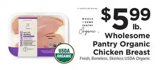 ShopRite Wholesome Pantry Organic Chicken Breast offer
