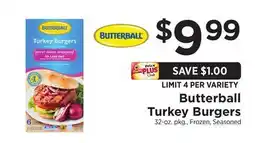 ShopRite Turkey Burgers offer