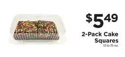 ShopRite 2-Pack Cake Squares offer