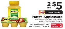 ShopRite Applesauce offer