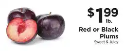 ShopRite Red or Black Plums offer