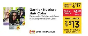 ShopRite Nutrisse Hair Color offer