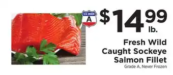 ShopRite Fresh Wild Caught Sockeye Salmon Fillet offer