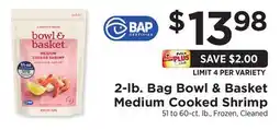 ShopRite 2-lb. Bag Medium Cooked Shrimp offer