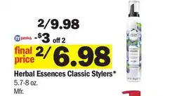 Meijer Herbal Essences Classic Stylers offer