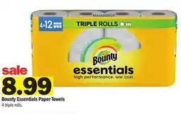 Meijer Bounty Essentials Paper Towels offer