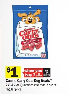 Meijer Canine Carry Outs Dog Treats offer