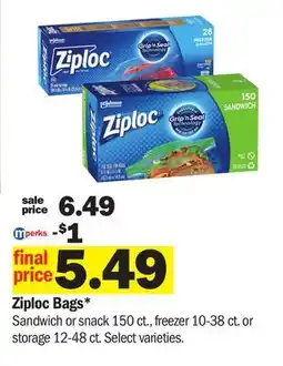 Meijer Ziploc Bags offer