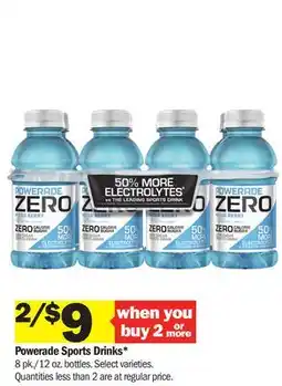 Meijer Powerade Sports Drinks offer