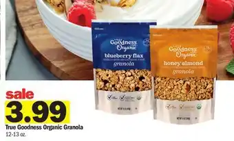 Meijer True Goodness Organic Granola offer