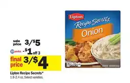 Meijer Lipton Recipe Secrets offer
