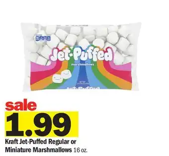 Meijer Kraft Jet-Puffed Regular or Miniature Marshmallows offer