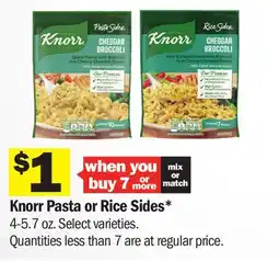Meijer Knorr Pasta or Rice Sides offer
