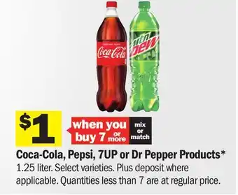 Meijer Coca-Cola, Pepsi, 7UP or Dr Pepper Products offer