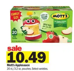 Meijer Mott's Applesauce offer