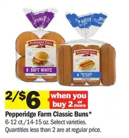 Meijer Pepperidge Farm Classic Buns offer