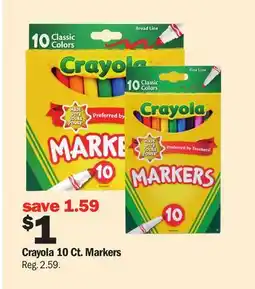 Meijer Crayola 10 Ct. Markers offer