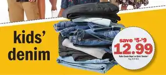 Meijer Falls Creek Boys' or Girls' Denim offer
