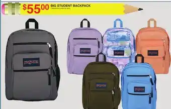 Dunham's Sports BIG STUDENT BACKPACK offer