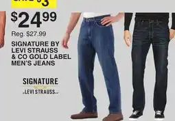 Dunham's Sports SIGNATURE BY LEVI STRAUSS & CO GOLD LABEL MEN'S JEANS offer