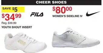 Dunham's Sports FILA YOUTH SHOUT INSERT offer