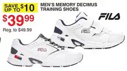 Dunham's Sports FILA MEN'S MEMORY DECIMUS TRAINING SHOES offer