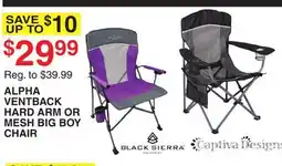 Dunham's Sports ALPHA VENTBACK HARD ARM OR MESH BIG BOY CHAIR offer