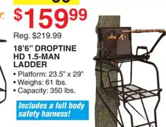 Dunham's Sports 18' 6 DROPTINE HD 1.5-MAN LADDER offer