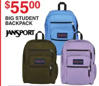 Dunham's Sports JANSPORT BIG STUDENT BACKPACK offer