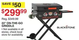 Dunham's Sports BLACKSTONE 22 ON-THE-GO GRIDDLE offer