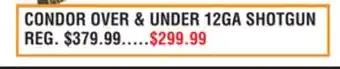 Dunham's Sports STOEGER CONDOR OVER & UNDER 12GA SHOTGUN offer